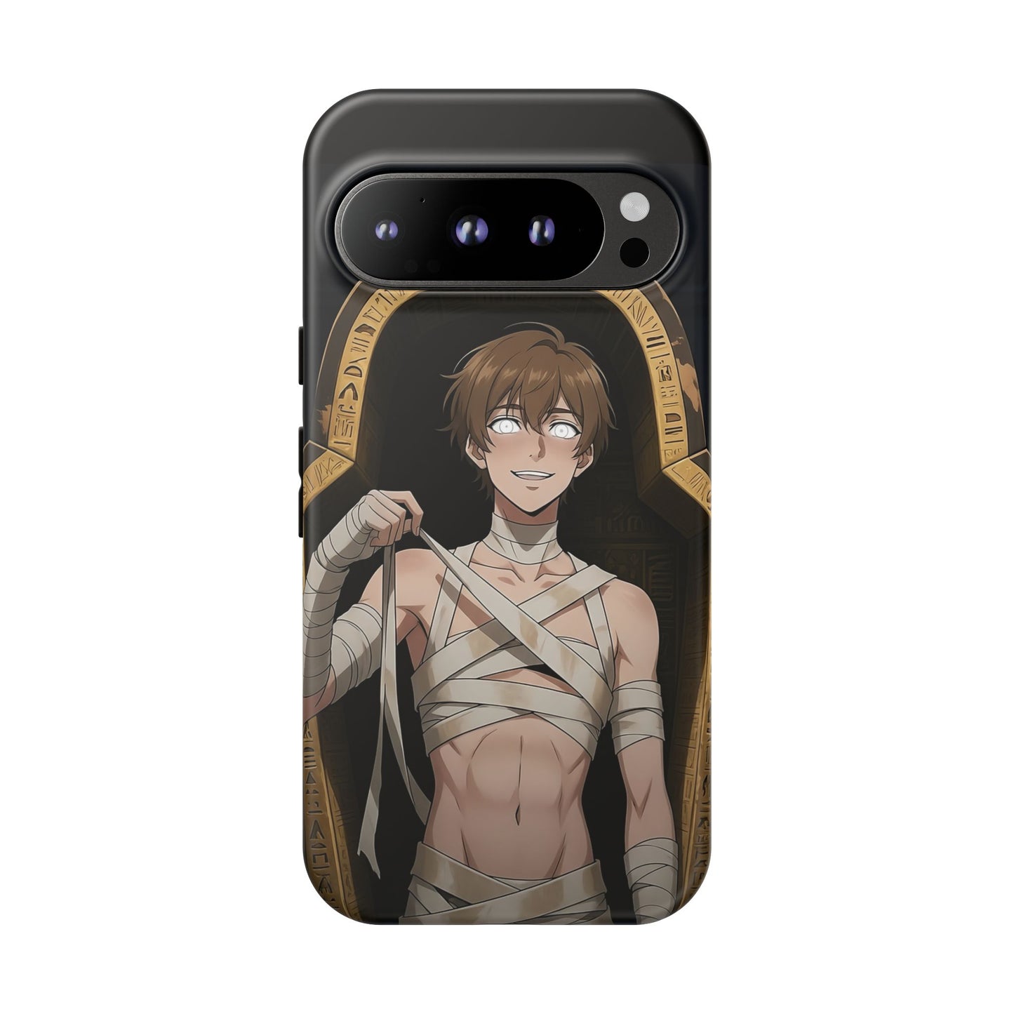 Imhotep Mummy Phone Case – iPhone, Samsung Galaxy & Google Pixel | 3D Wrap Gothic Anime Cover | Yaoi Monsters