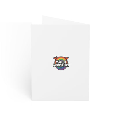 Invisible Man Theo Valentine Card, “You’ve Got Me Seeing Hearts” | Romantic Anime Greeting Card