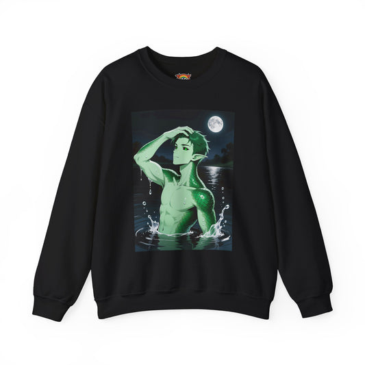 Kel Sea Creature Anime Crewneck Sweatshirt — Unisex Heavy-Blend Pullover | Yaoi Monsters