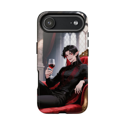 Dracula Velvet Chaise Gothic Vampire Phone Case — Anime Dracula Cover (iPhone, Samsung & Pixel) | Yaoi Monsters