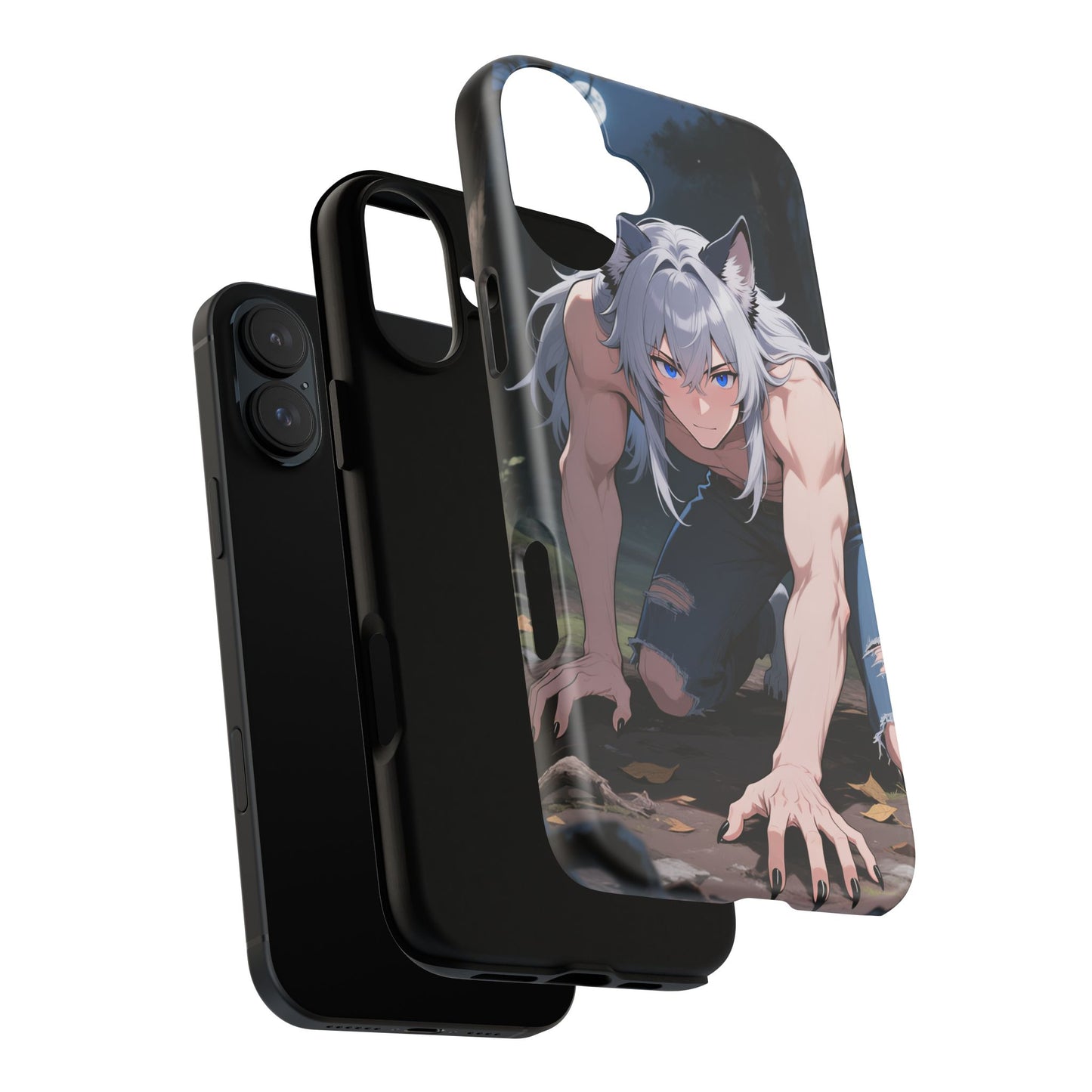 Luca Moonlit Werewolf Tough Phone Case — Anime Wolfman Cover (iPhone, Samsung Galaxy & Google Pixel) | Yaoi Monsters