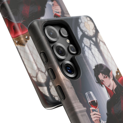 Dracula Velvet Chaise Gothic Vampire Phone Case — Anime Dracula Cover (iPhone, Samsung & Pixel) | Yaoi Monsters