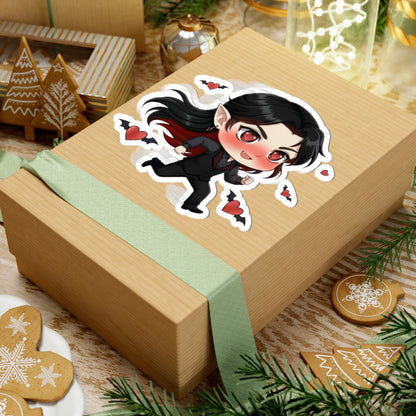 Cutie Monsters Dracula “Love Chase” Vinyl Sticker – Facing Left