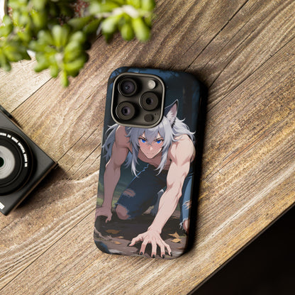 Luca Moonlit Werewolf Tough Phone Case — Anime Wolfman Cover (iPhone, Samsung Galaxy & Google Pixel) | Yaoi Monsters