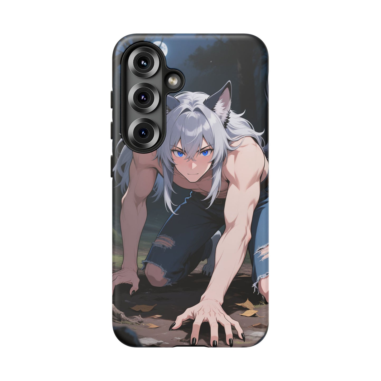 Luca Moonlit Werewolf Tough Phone Case — Anime Wolfman Cover (iPhone, Samsung Galaxy & Google Pixel) | Yaoi Monsters