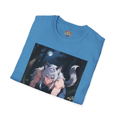 Luca Moonlit Werewolf Unisex T-Shirt — Anime Wolfman Graphic Tee | Yaoi Monsters