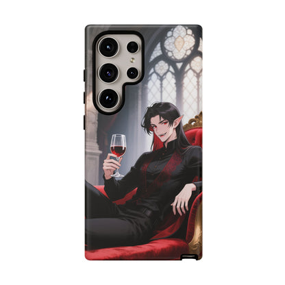 Dracula Velvet Chaise Gothic Vampire Phone Case — Anime Dracula Cover (iPhone, Samsung & Pixel) | Yaoi Monsters