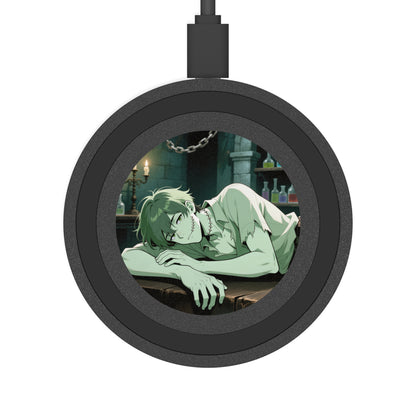 Adam “Lightning Eyes” Frankenstein Wireless Charger — Qi Fast Charge Pad | Yaoi Monsters