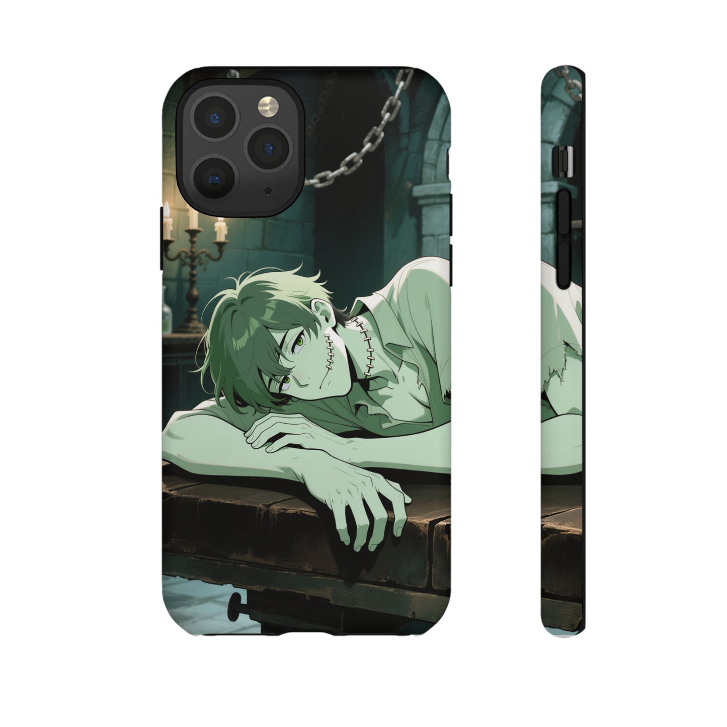 Electric Stare Frankenstein Phone Case — Anime Adam Cover (iPhone, Samsung & Pixel) | Yaoi Monsters