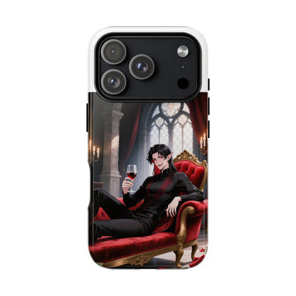 Dracula Velvet Chaise Gothic Vampire Phone Case — Anime Dracula Cover (iPhone, Samsung & Pixel) | Yaoi Monsters