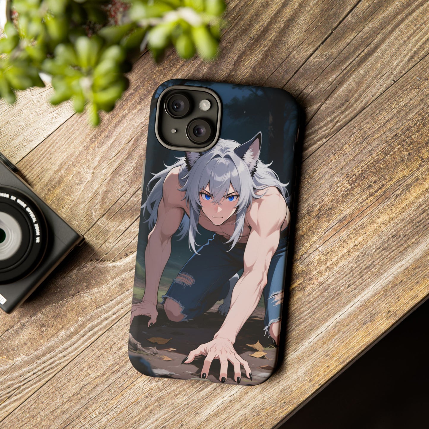 Luca Moonlit Werewolf Tough Phone Case — Anime Wolfman Cover (iPhone, Samsung Galaxy & Google Pixel) | Yaoi Monsters