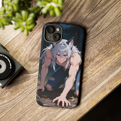 Luca Moonlit Werewolf Tough Phone Case — Anime Wolfman Cover (iPhone, Samsung Galaxy & Google Pixel) | Yaoi Monsters