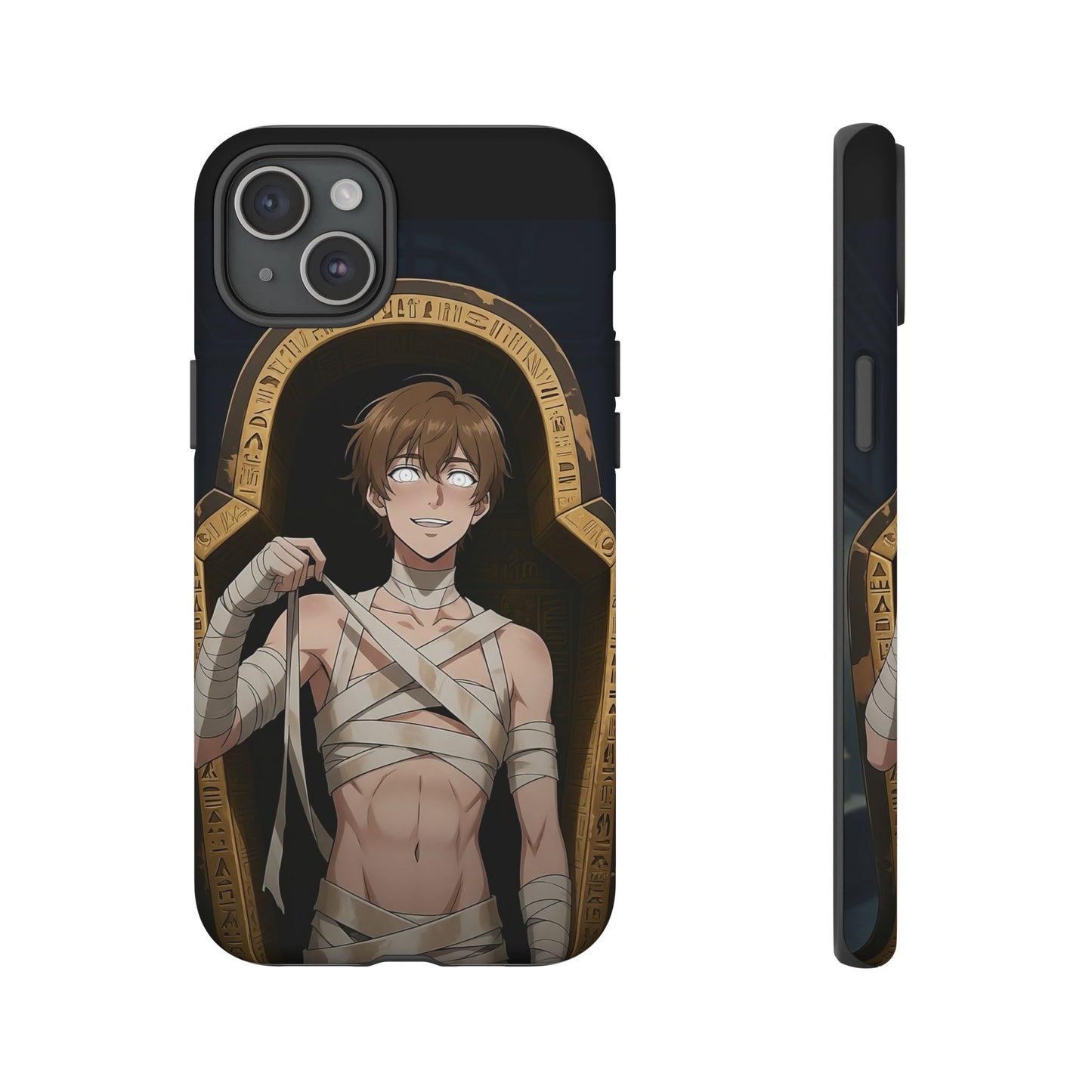 Imhotep Mummy Phone Case – iPhone, Samsung Galaxy & Google Pixel | 3D Wrap Gothic Anime Cover | Yaoi Monsters