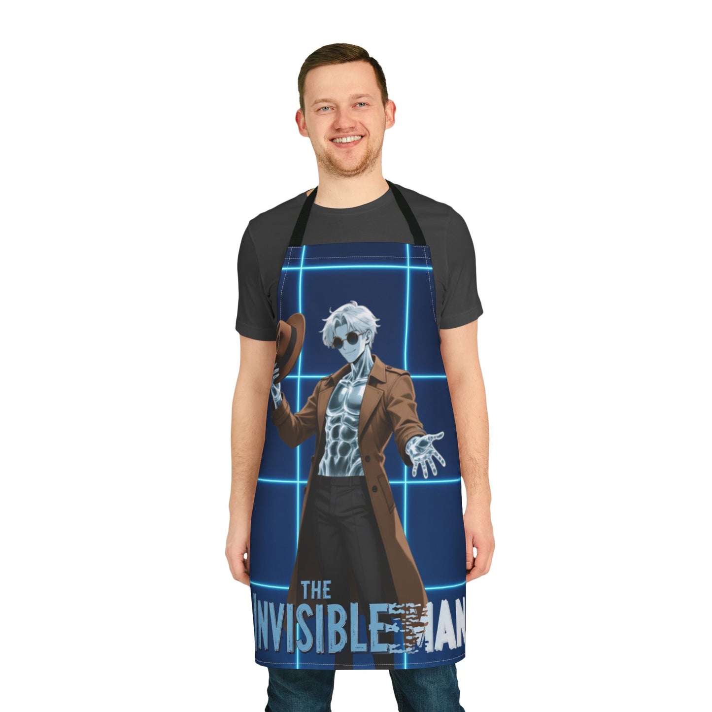 Theodore Marvel Invisible Man Apron — Mad Scientist Kitchen & Craft Apron (Customizable) | Yaoi Monsters