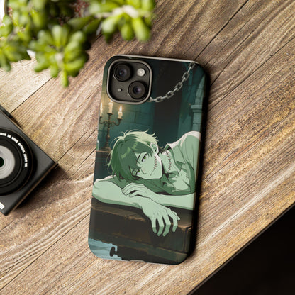 Electric Stare Frankenstein Phone Case — Anime Adam Cover (iPhone, Samsung & Pixel) | Yaoi Monsters