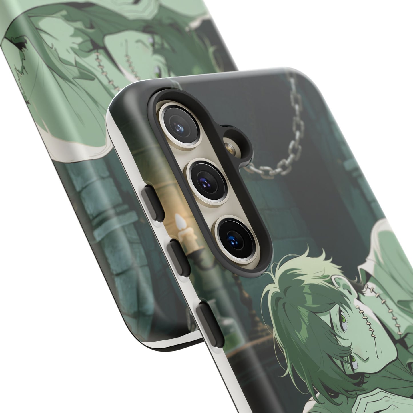 Electric Stare Frankenstein Phone Case — Anime Adam Cover (iPhone, Samsung & Pixel) | Yaoi Monsters