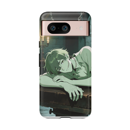 Electric Stare Frankenstein Phone Case — Anime Adam Cover (iPhone, Samsung & Pixel) | Yaoi Monsters