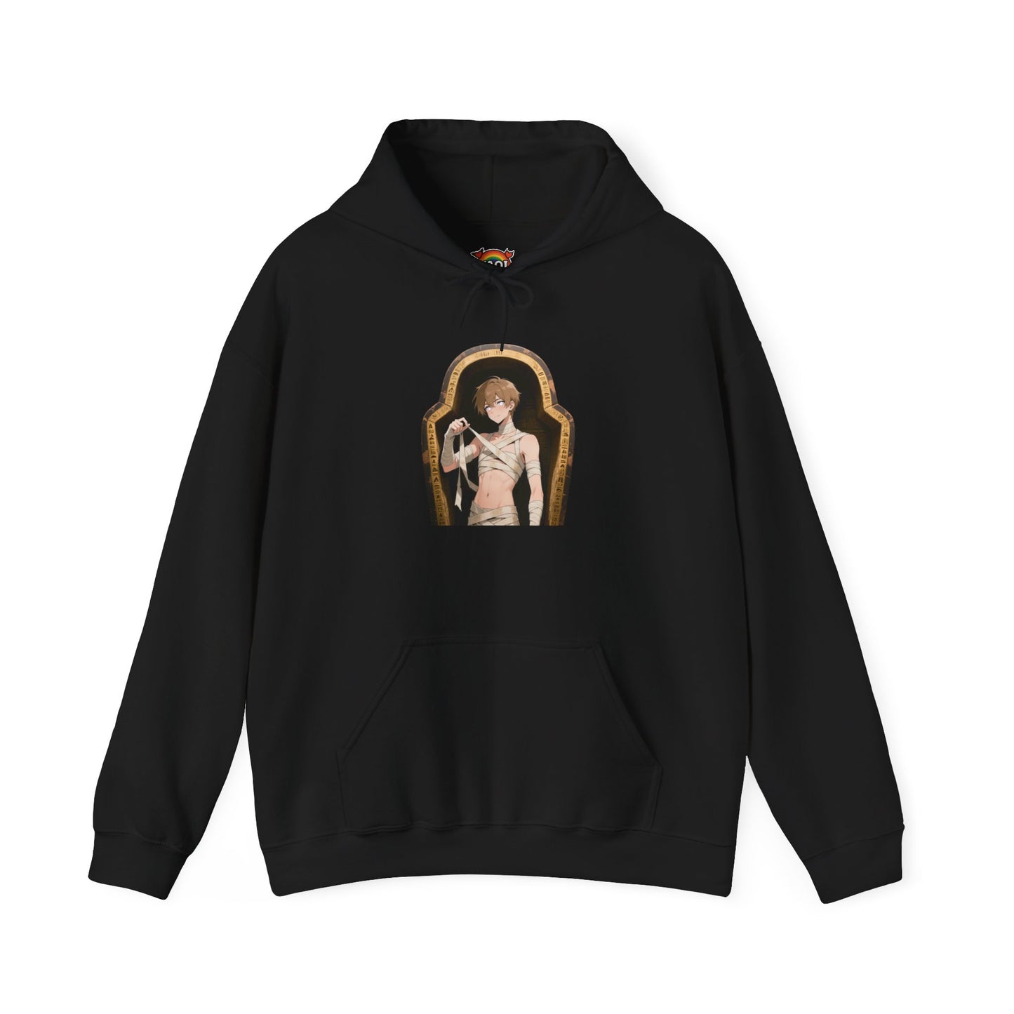Imhotep Mummy Heartthrob Hoodie (Classic) — Unisex Heavy Blend Gothic Anime Pullover | Yaoi Monsters