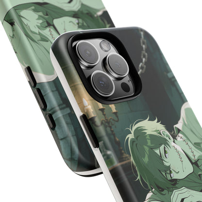 Electric Stare Frankenstein Phone Case — Anime Adam Cover (iPhone, Samsung & Pixel) | Yaoi Monsters