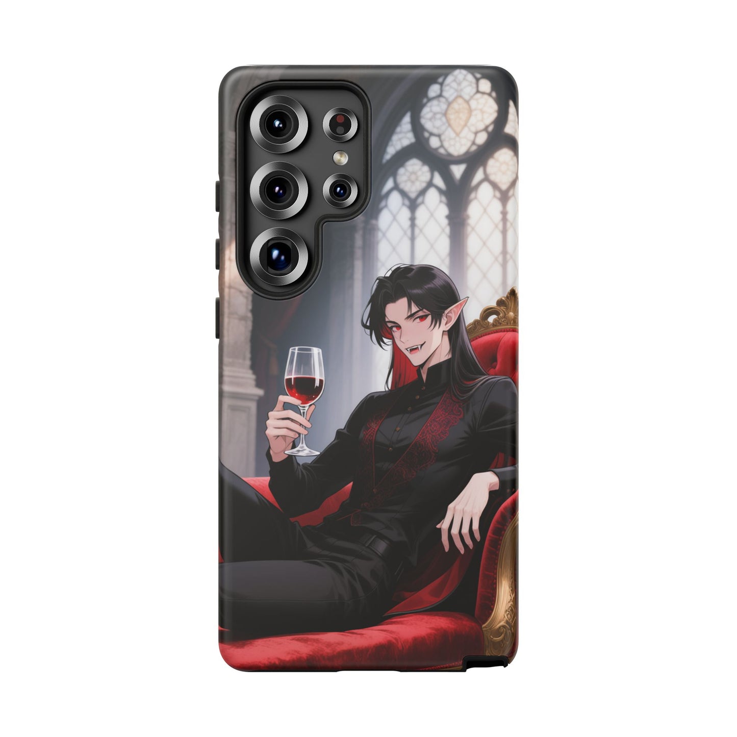 Dracula Velvet Chaise Gothic Vampire Phone Case — Anime Dracula Cover (iPhone, Samsung & Pixel) | Yaoi Monsters