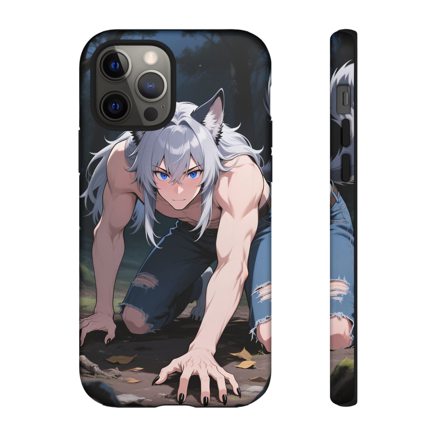 Luca Moonlit Werewolf Tough Phone Case — Anime Wolfman Cover (iPhone, Samsung Galaxy & Google Pixel) | Yaoi Monsters