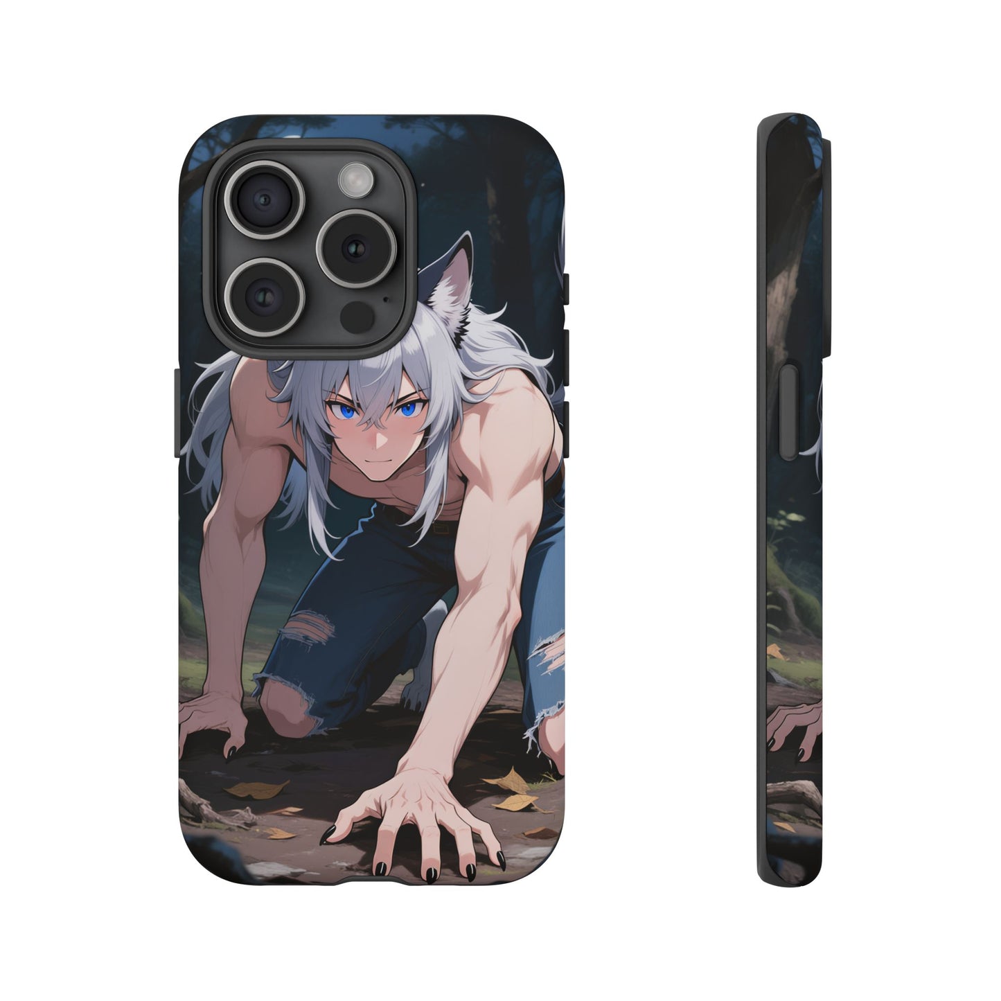 Luca Moonlit Werewolf Tough Phone Case — Anime Wolfman Cover (iPhone, Samsung Galaxy & Google Pixel) | Yaoi Monsters