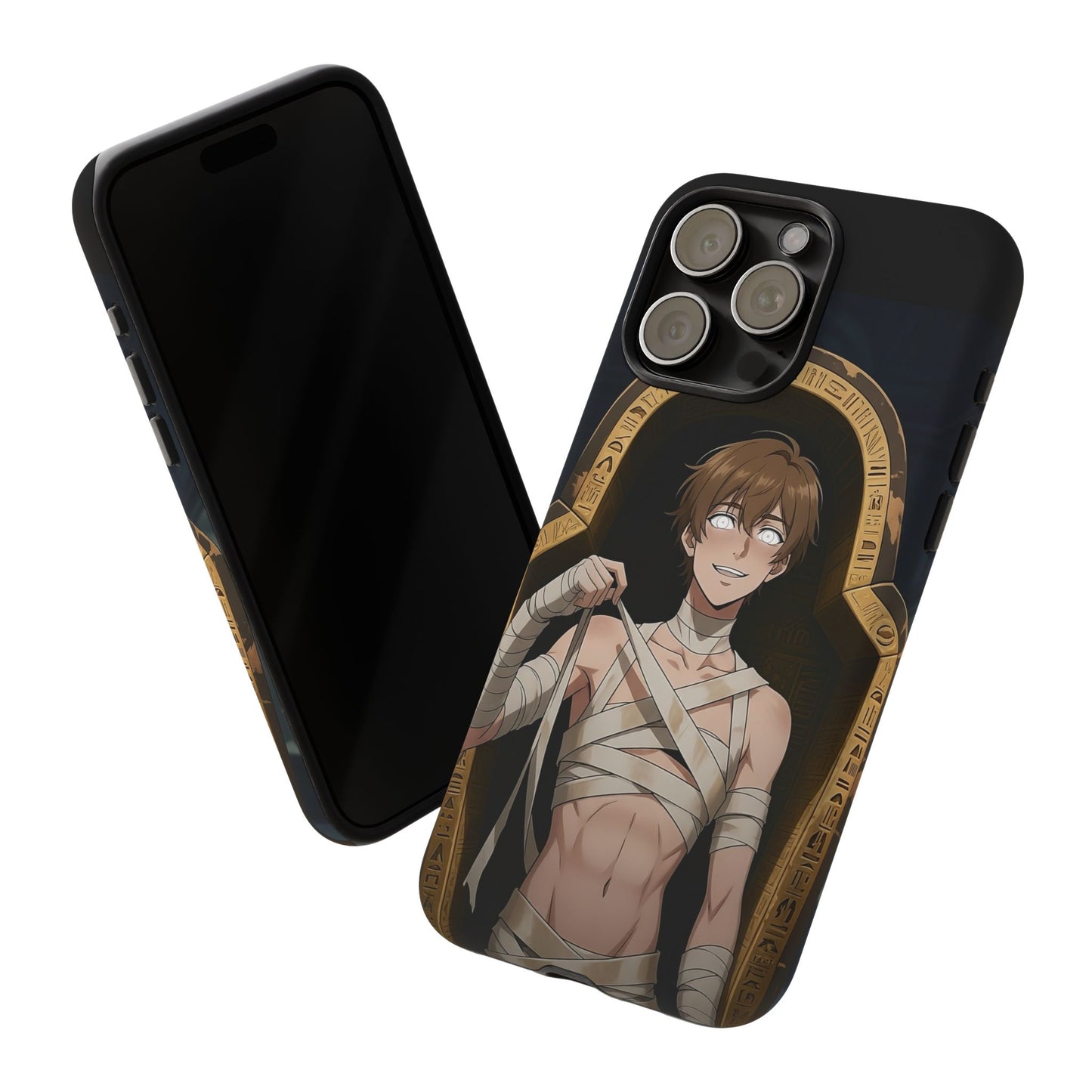 Imhotep Mummy Phone Case – iPhone, Samsung Galaxy & Google Pixel | 3D Wrap Gothic Anime Cover | Yaoi Monsters