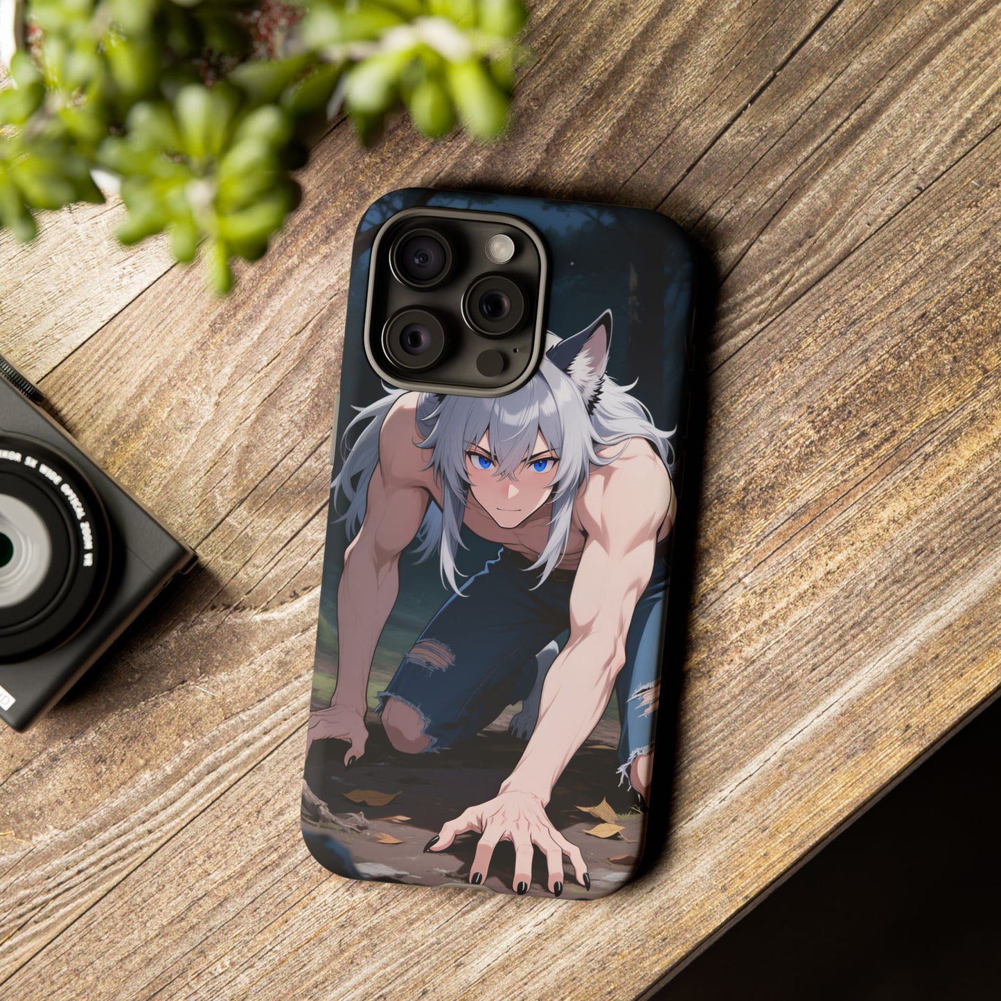 Luca Moonlit Werewolf Tough Phone Case — Anime Wolfman Cover (iPhone, Samsung Galaxy & Google Pixel) | Yaoi Monsters