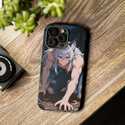 Luca Moonlit Werewolf Tough Phone Case — Anime Wolfman Cover (iPhone, Samsung Galaxy & Google Pixel) | Yaoi Monsters