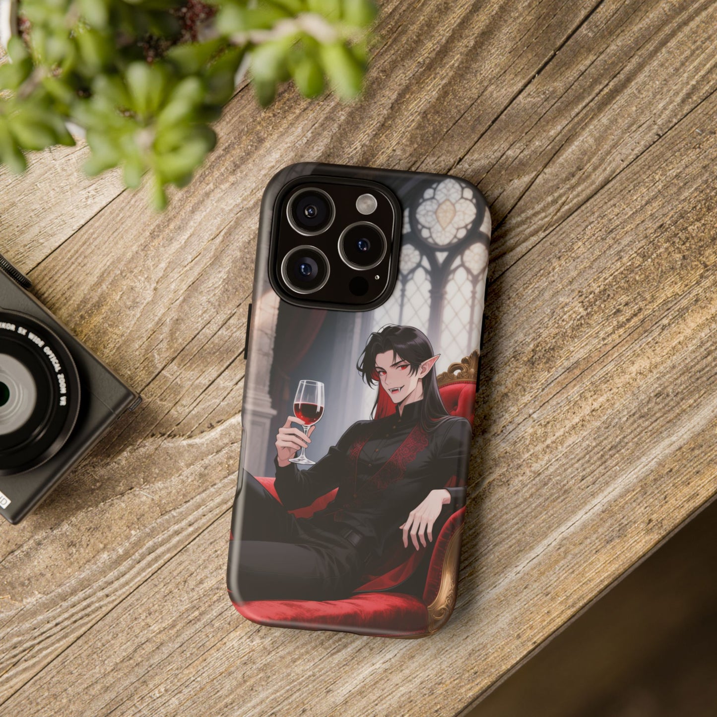 Dracula Velvet Chaise Gothic Vampire Phone Case — Anime Dracula Cover (iPhone, Samsung & Pixel) | Yaoi Monsters