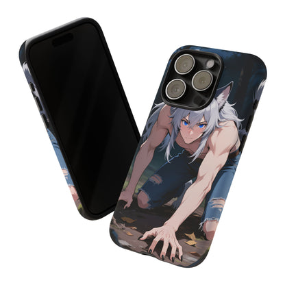Luca Moonlit Werewolf Tough Phone Case — Anime Wolfman Cover (iPhone, Samsung Galaxy & Google Pixel) | Yaoi Monsters