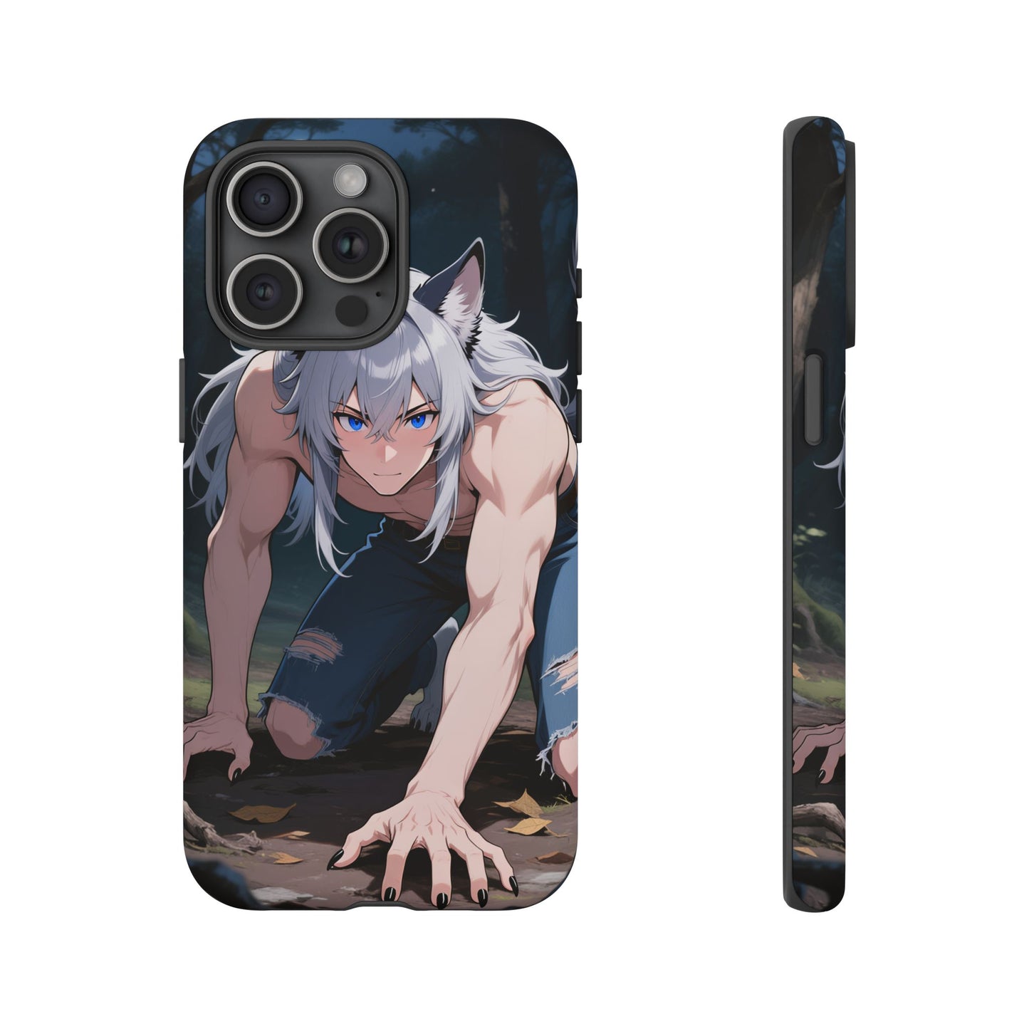 Luca Moonlit Werewolf Tough Phone Case — Anime Wolfman Cover (iPhone, Samsung Galaxy & Google Pixel) | Yaoi Monsters