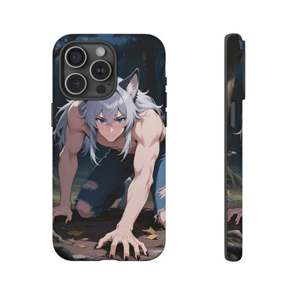 Luca Moonlit Werewolf Tough Phone Case — Anime Wolfman Cover (iPhone, Samsung Galaxy & Google Pixel) | Yaoi Monsters