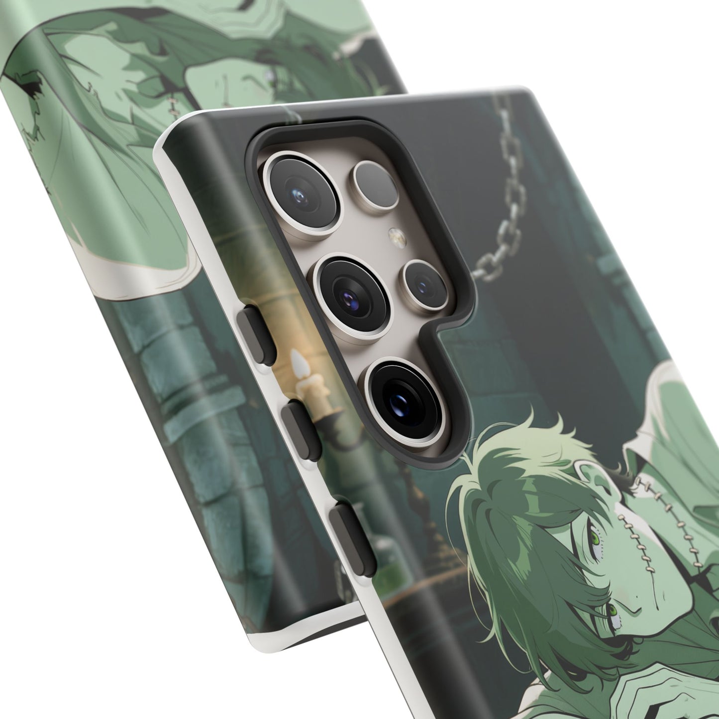 Electric Stare Frankenstein Phone Case — Anime Adam Cover (iPhone, Samsung & Pixel) | Yaoi Monsters