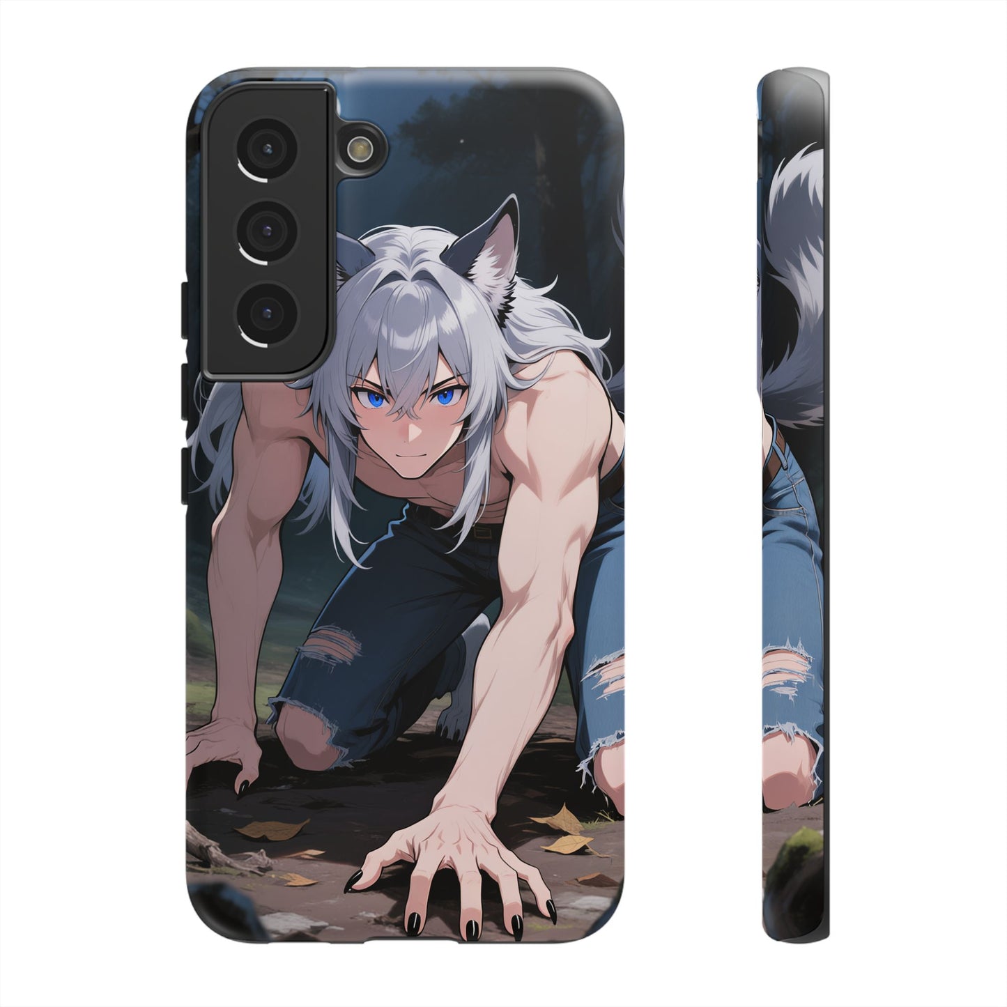 Luca Moonlit Werewolf Tough Phone Case — Anime Wolfman Cover (iPhone, Samsung Galaxy & Google Pixel) | Yaoi Monsters