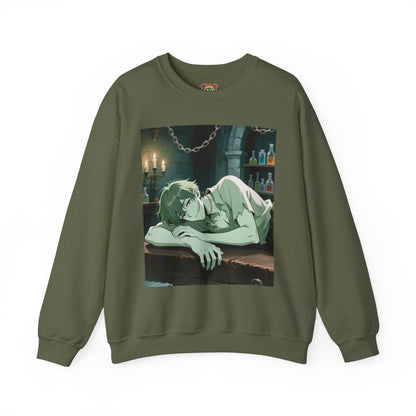 Adam Frankenstein Crewneck Sweatshirt — Heavy Blend Anime Pullover (Customizable) | Yaoi Monsters