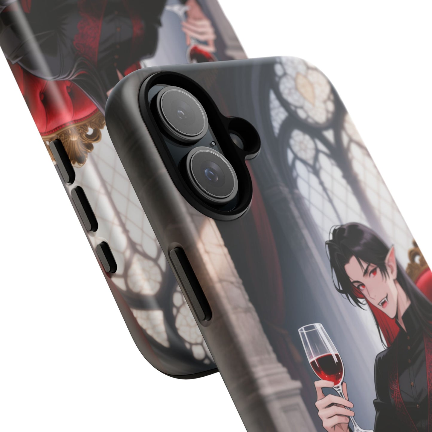 Dracula Velvet Chaise Gothic Vampire Phone Case — Anime Dracula Cover (iPhone, Samsung & Pixel) | Yaoi Monsters