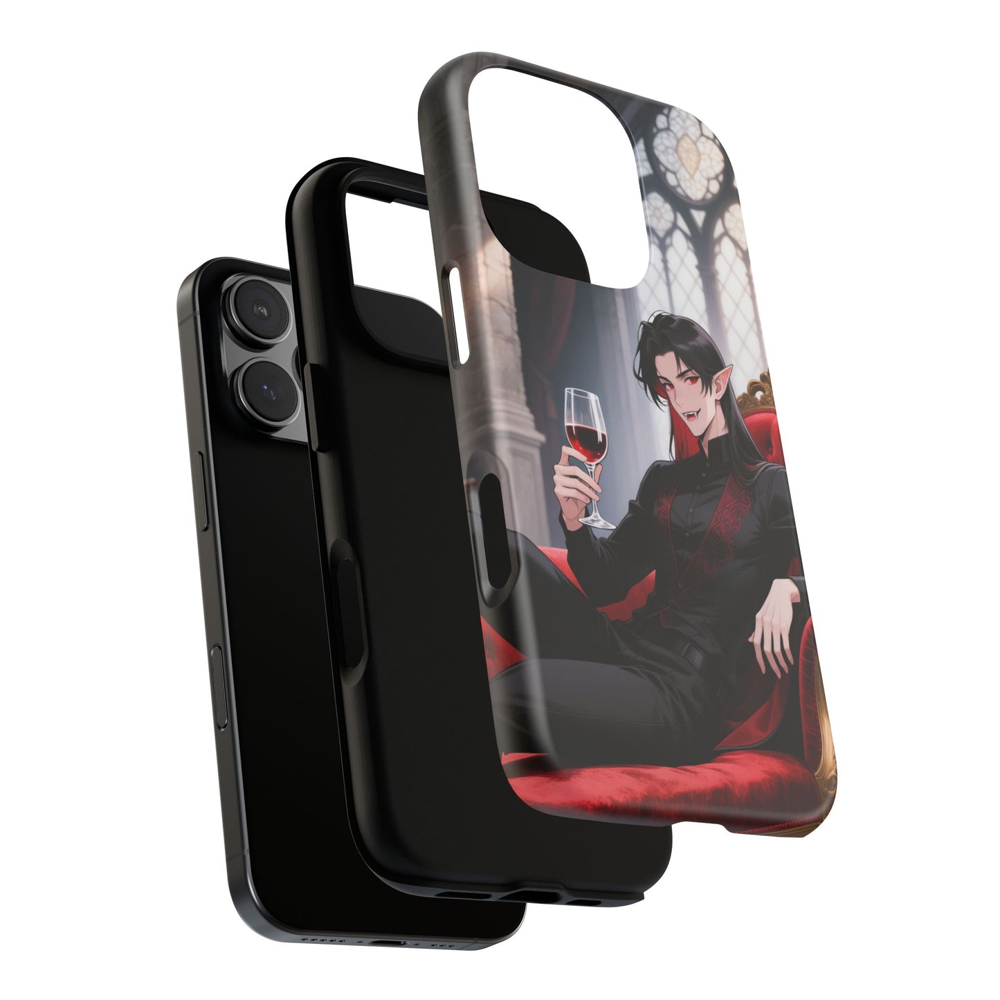 Dracula Velvet Chaise Gothic Vampire Phone Case — Anime Dracula Cover (iPhone, Samsung & Pixel) | Yaoi Monsters
