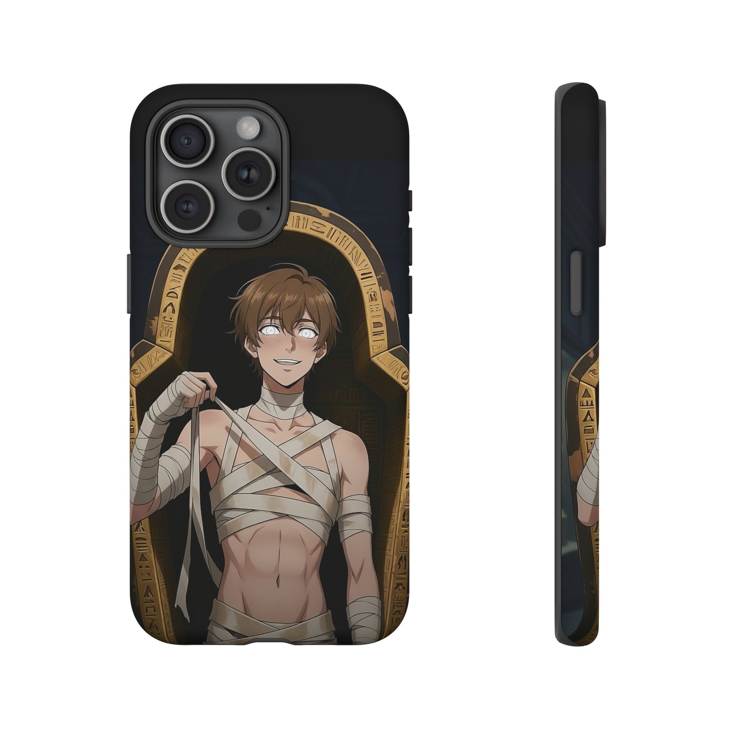 Imhotep Mummy Phone Case – iPhone, Samsung Galaxy & Google Pixel | 3D Wrap Gothic Anime Cover | Yaoi Monsters