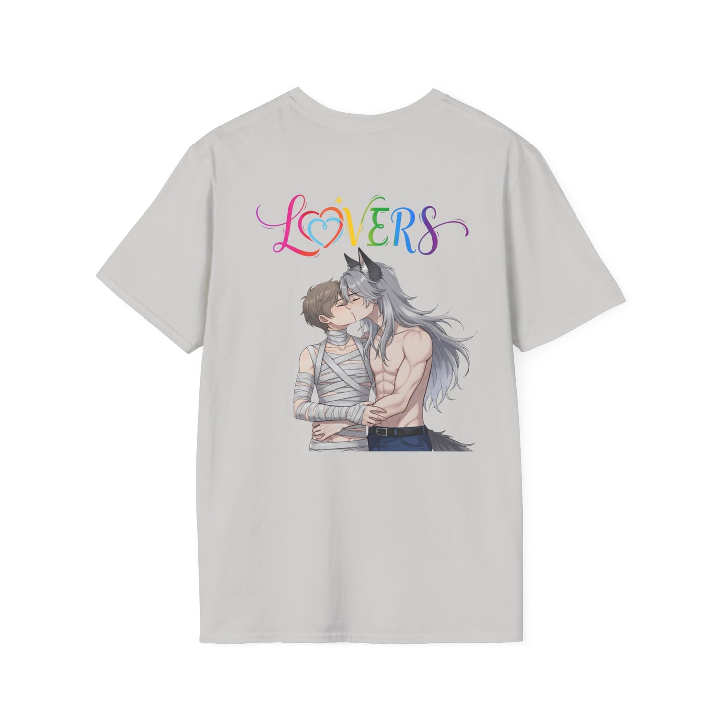Enemies to Lovers Luca x Imhotep Unisex T-Shirt — Werewolf x Mummy BL Anime Tee | Yaoi Monsters