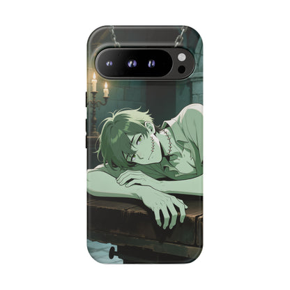 Electric Stare Frankenstein Phone Case — Anime Adam Cover (iPhone, Samsung & Pixel) | Yaoi Monsters