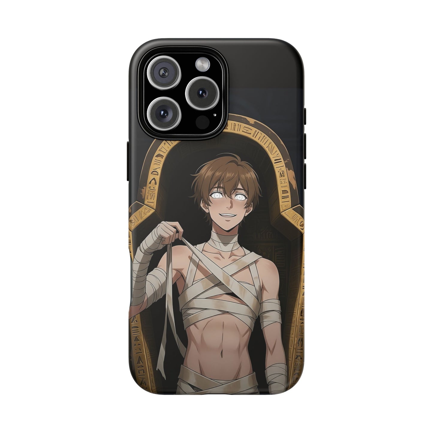 Imhotep Mummy Phone Case – iPhone, Samsung Galaxy & Google Pixel | 3D Wrap Gothic Anime Cover | Yaoi Monsters