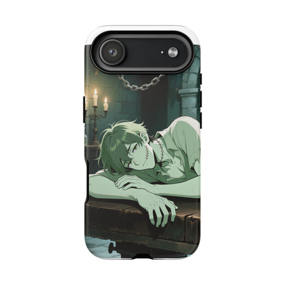 Electric Stare Frankenstein Phone Case — Anime Adam Cover (iPhone, Samsung & Pixel) | Yaoi Monsters