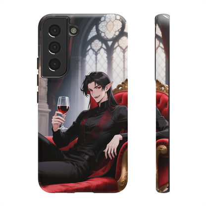 Dracula Velvet Chaise Gothic Vampire Phone Case — Anime Dracula Cover (iPhone, Samsung & Pixel) | Yaoi Monsters