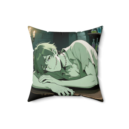 Dracula & Adam Double-Sided Throw Pillow — Vampire x Frankenstein Gothic Anime Decor | Yaoi Monsters