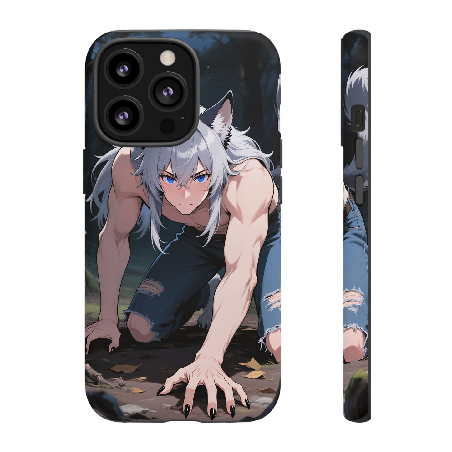 Luca Moonlit Werewolf Tough Phone Case — Anime Wolfman Cover (iPhone, Samsung Galaxy & Google Pixel) | Yaoi Monsters