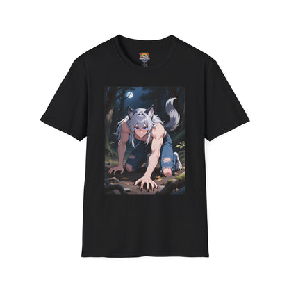 Luca Moonlit Werewolf Unisex T-Shirt — Anime Wolfman Graphic Tee | Yaoi Monsters