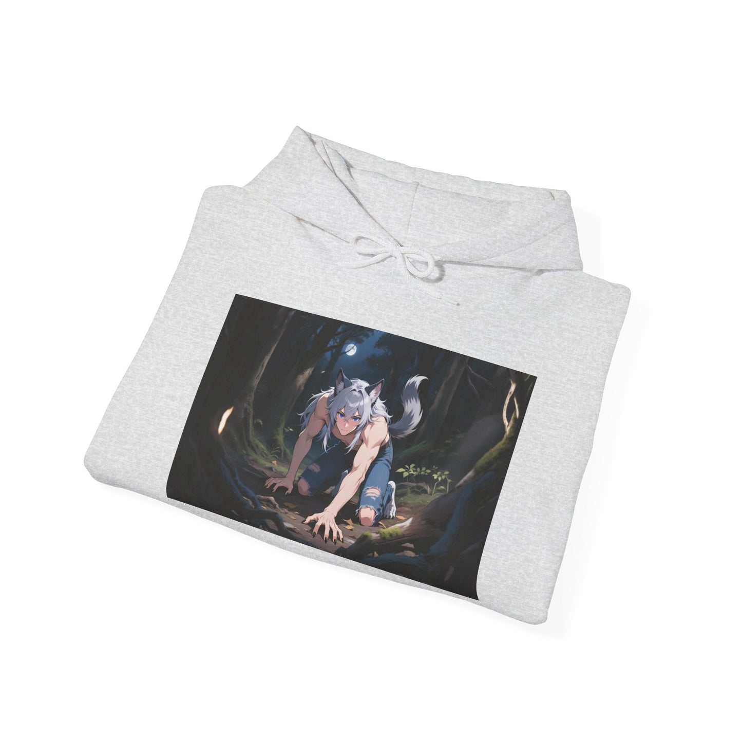 Luca Moonlit Werewolf Unisex Hoodie — Anime Wolfman Sweatshirt | Yaoi Monsters