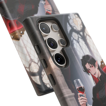 Dracula Velvet Chaise Gothic Vampire Phone Case — Anime Dracula Cover (iPhone, Samsung & Pixel) | Yaoi Monsters