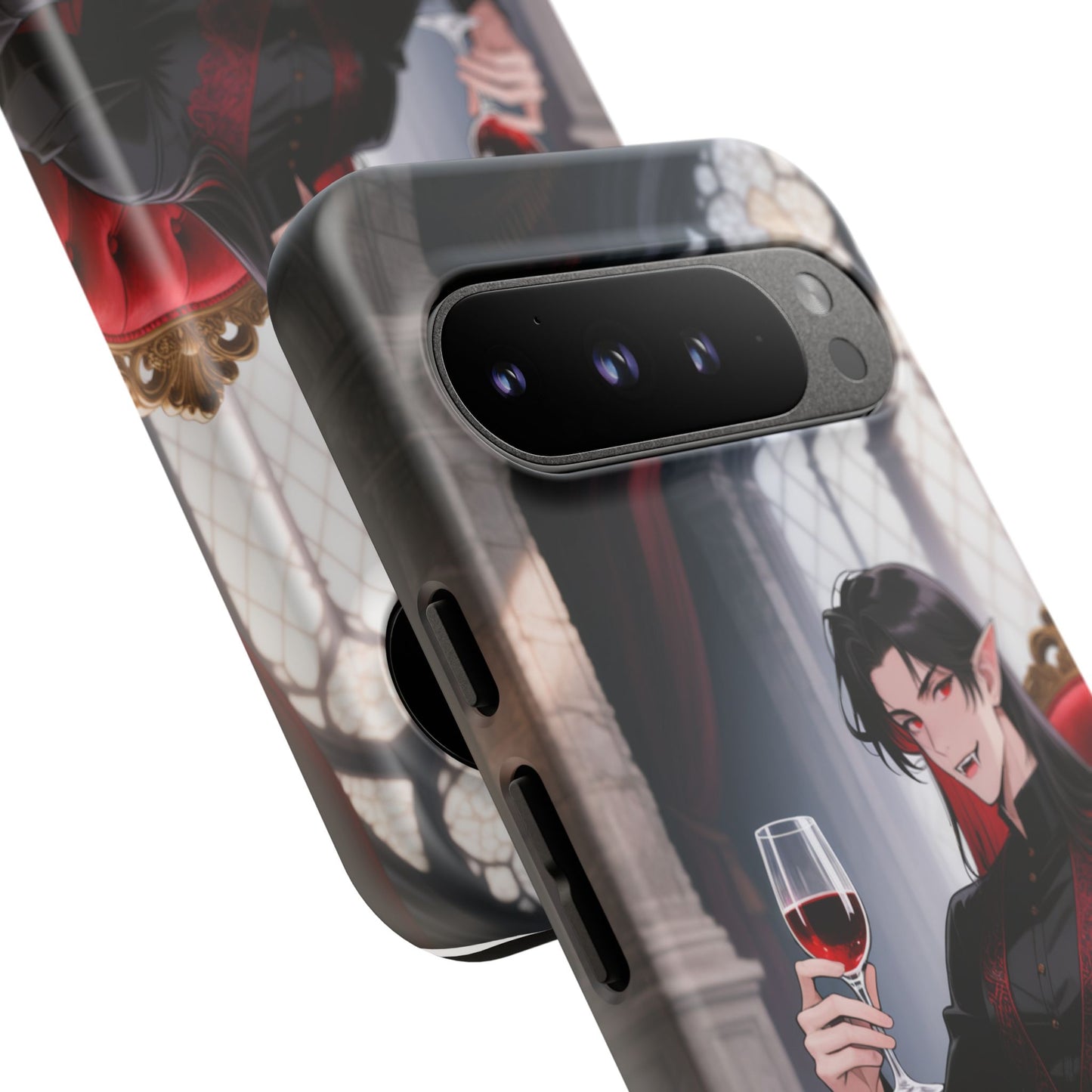 Dracula Velvet Chaise Gothic Vampire Phone Case — Anime Dracula Cover (iPhone, Samsung & Pixel) | Yaoi Monsters